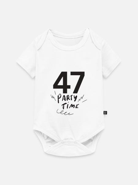 47 - Baby Premium Kurzarmbody - Weiß