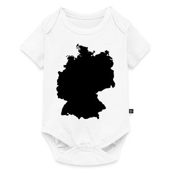 Germany, outlined, shade, outline, Germany, - Baby Premium short-sleeve bodysuit - white - Front