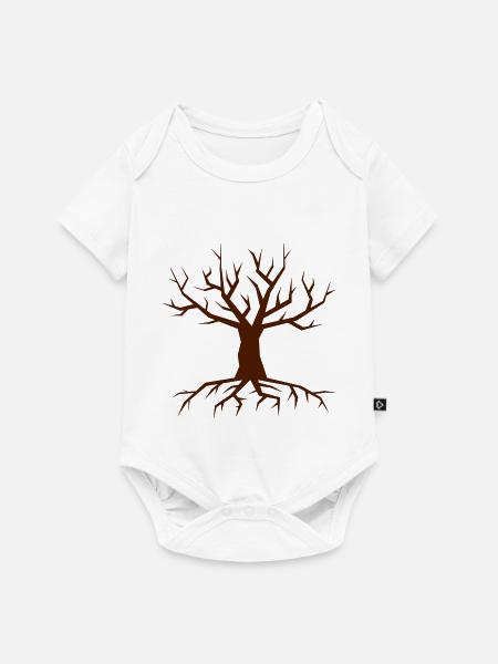 Tree - Baby Premium Kurzarmbody - Weiß