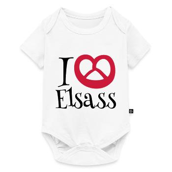 i love ELSASS - Body à manches courtes Premium Bébé - blanc - Devant