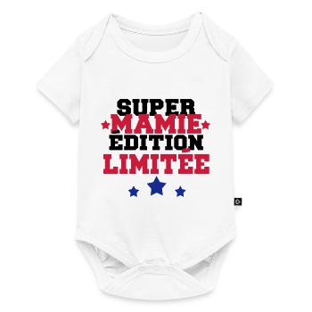 super mamie édition limitée - Body à manches courtes Premium Bébé - blanc - Devant
