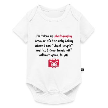Photography hobby - funny photographer - Baby Premium short-sleeve bodysuit - white - Front