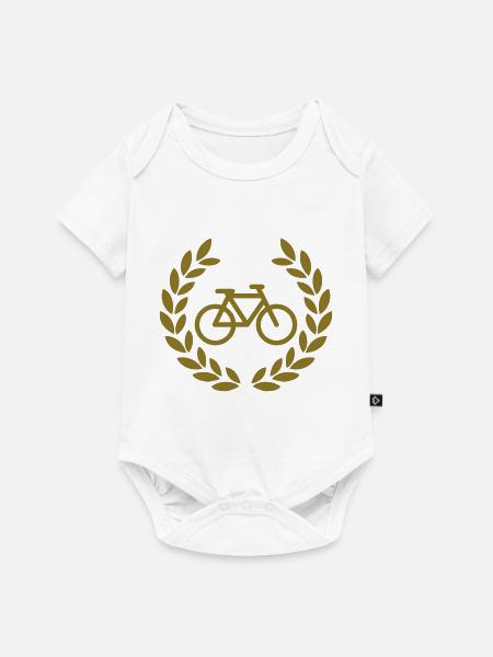 fahrrad deluxe - Baby Premium Kurzarmbody - Weiß