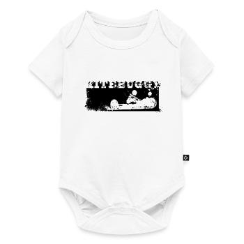 kite_vintage_black_bg - Baby Premium Kurzarmbody - Weiß - Vorne