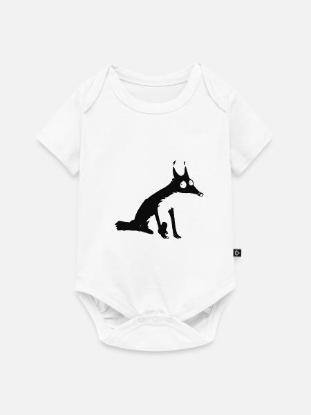 Black Fox No. 1 - Baby Premium Kurzarmbody - Weiß