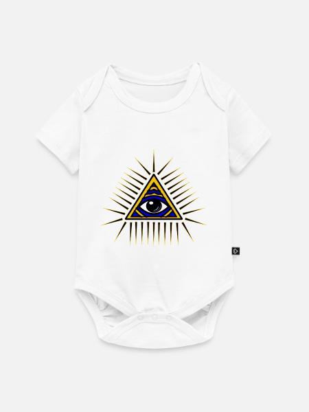 Illuminati Geschenk Idee - Baby Premium Kurzarmbody - Weiß