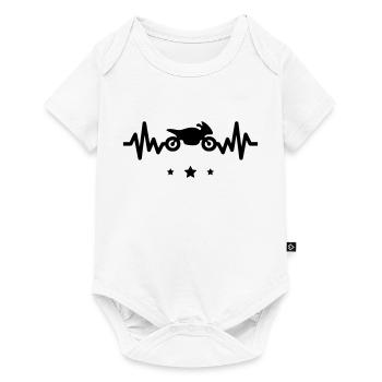 Motorbike is life t-shirt - Baby Premium short-sleeve bodysuit - white - Front