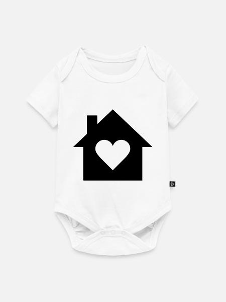 Zuhause - Baby Premium Kurzarmbody - Weiß