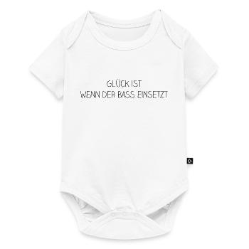 luck is when the bass starts - Baby Premium short-sleeve bodysuit - white - Front
