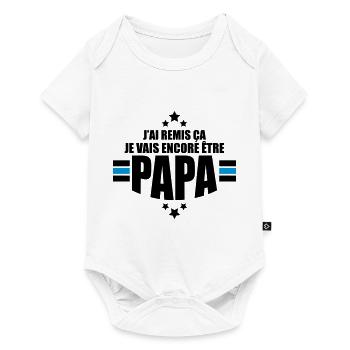 je vais encore être papa - Body à manches courtes Premium Bébé - blanc - Devant