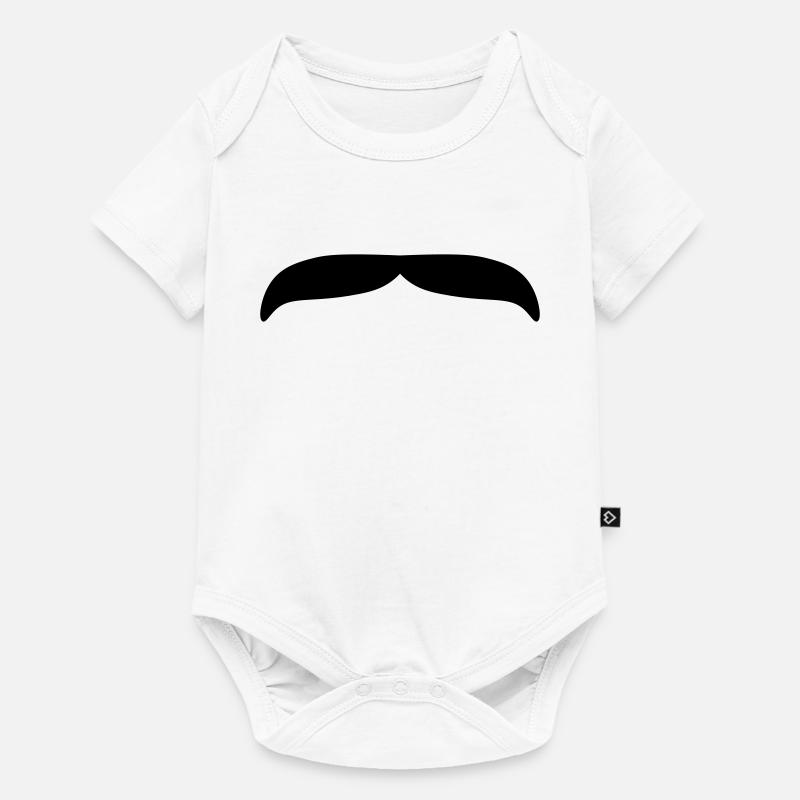 Moustache 2 - Baby Premium short-sleeve bodysuit - white