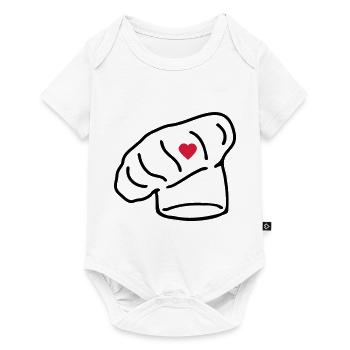 hat cook heart_g1 - Baby Premium short-sleeve bodysuit - white - Front