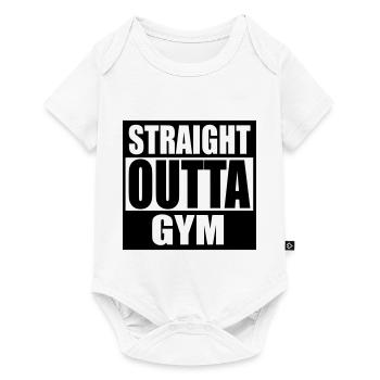 Droit Outta Gym Fitness Fit Fitness - Body à manches courtes Premium Bébé - blanc - Devant