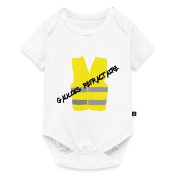 Gilet Jaune - Body à manches courtes Premium Bébé - blanc - Devant