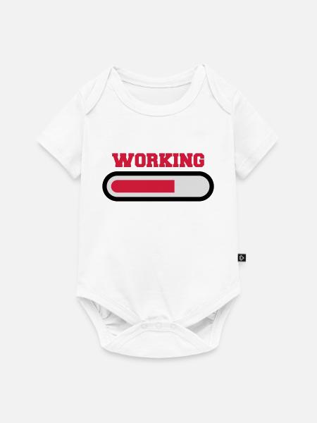 Working - Baby Premium Kurzarmbody - Weiß