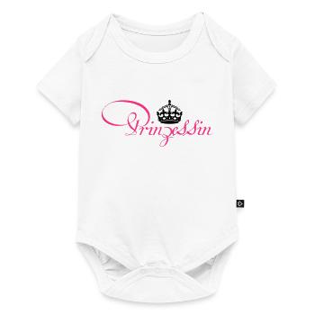 Princess with crown - Baby Premium short-sleeve bodysuit - white - Front
