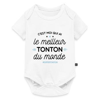 Best Uncle - super uncle - Baby Premium short-sleeve bodysuit - white - Front