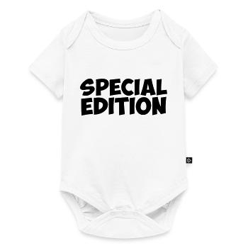 special edition citation humour je suis cadeau - Body à manches courtes Premium Bébé - blanc - Devant