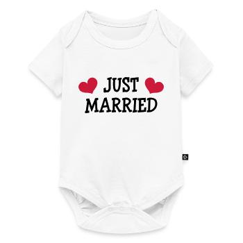 Just Married - Wedding - Body à manches courtes Premium Bébé - blanc - Devant