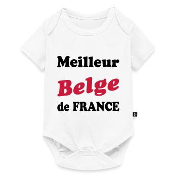 Meilleur belge de France 222 - Baby Premium short-sleeve bodysuit - white - Front