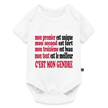 Mon gendre est beau - Baby Premium short-sleeve bodysuit - white - Front