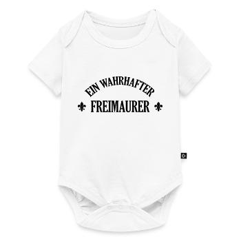 Freimaurer Freimaurerin Freimaurerei Freiheit - Baby Premium Kurzarmbody - Weiß - Vorne