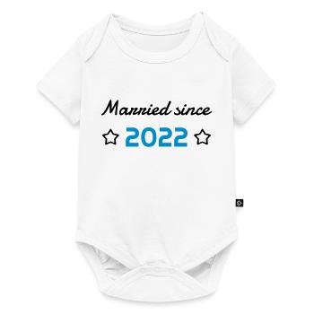 2022 - Birthday Wedding - Marriage - Love - Wife - Baby Premium short-sleeve bodysuit - white - Front