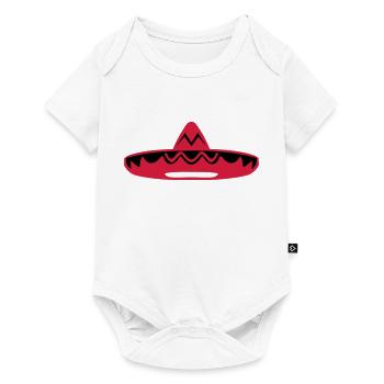chapeau mexicain 200 - Body à manches courtes Premium Bébé - blanc - Devant