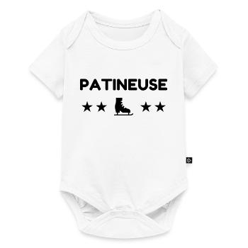 Ice Skating Skater Eislaufen Eisläufer Patinage - Baby Premium short-sleeve bodysuit - white - Front