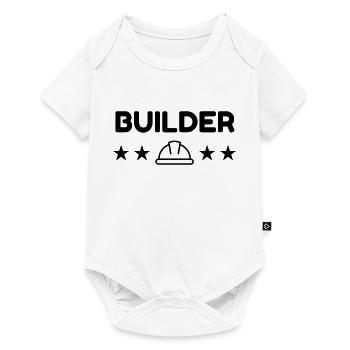 manoeuvre / chantier / bâtiment / ouvrier - Body à manches courtes Premium Bébé - blanc - Devant