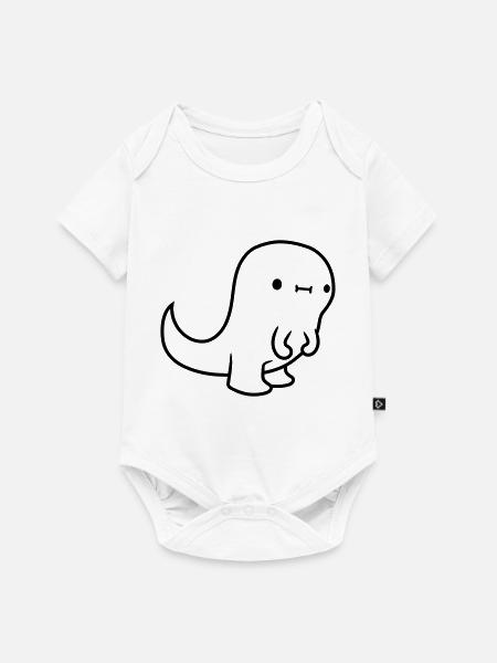 Kleiner T Rex - Baby Premium Kurzarmbody - Weiß