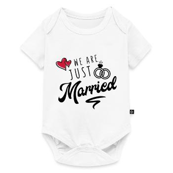 we are just married - Baby Premium Kurzarmbody - Weiß - Vorne