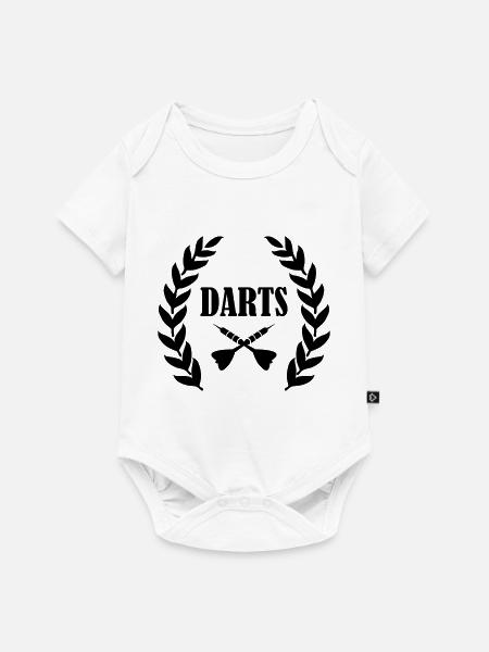 darts - Baby Premium Kurzarmbody - Weiß