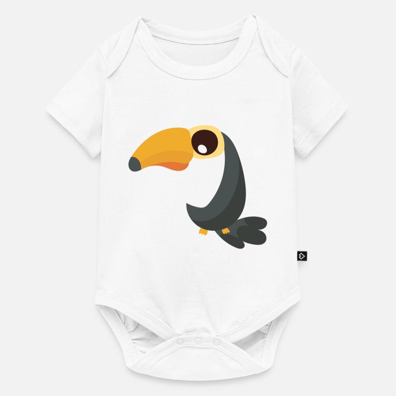 Toucan - Body à manches courtes Premium Bébé - blanc