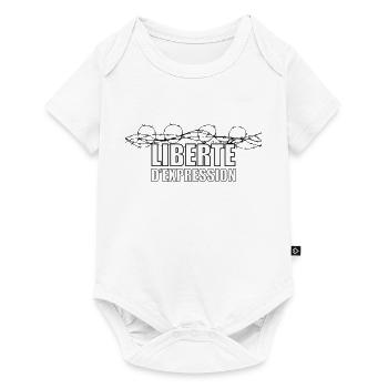 Liberté d'expression - Body à manches courtes Premium Bébé - blanc - Devant