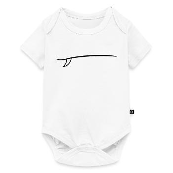 Surfboard Icon Outline Surfing - Baby Premium short-sleeve bodysuit - white - Front