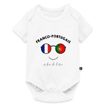 Franco-portugais et fier de l'être - Body à manches courtes Premium Bébé - blanc - Devant