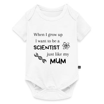 Scientist just like my mum - Baby Premium short-sleeve bodysuit - white - Front
