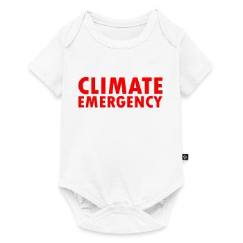 Climate emergency - Baby Premium short-sleeve bodysuit - white - Front