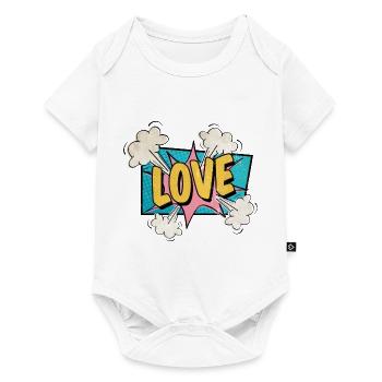 Love exploding comic style in love gift - Baby Premium short-sleeve bodysuit - white - Front