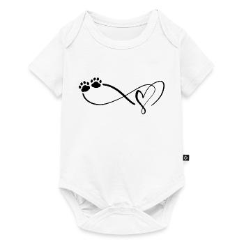 Cat Paw Heart Cat Owner Cat Lover - Baby Premium short-sleeve bodysuit - white - Front