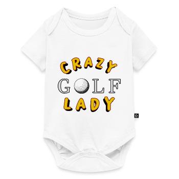 idée cadeau de noël d’anniversaire de golf - Body à manches courtes Premium Bébé - blanc - Devant