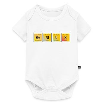 Genie - Baby Premium Kurzarmbody - Weiß - Vorne
