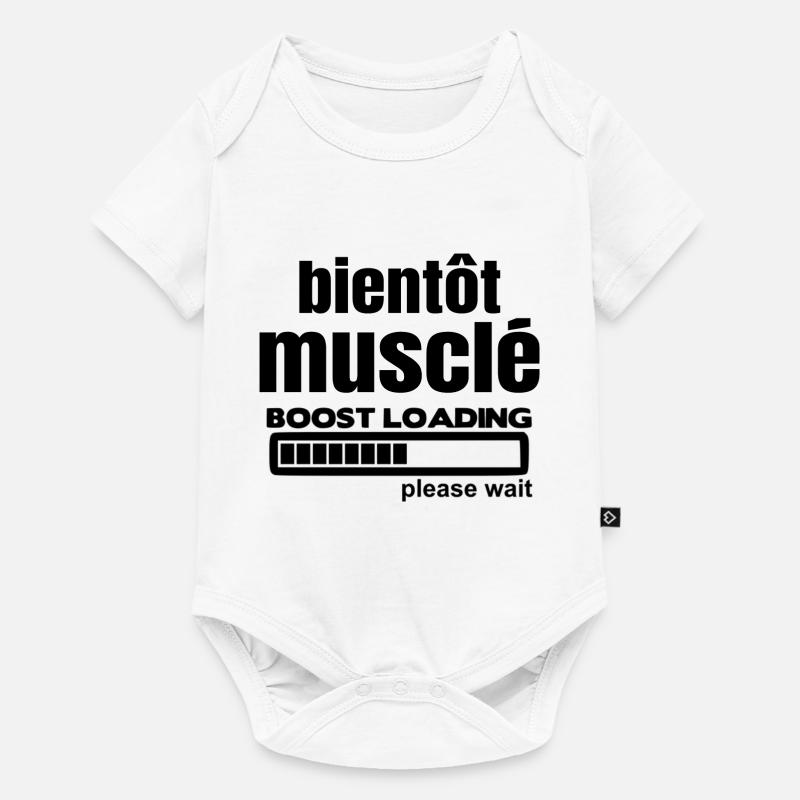 bientôt musclé - Body à manches courtes Premium Bébé - blanc