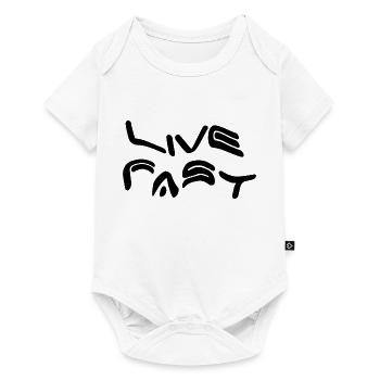lebe schnell sterbe jung yolo - Baby Premium Kurzarmbody - Weiß - Vorne