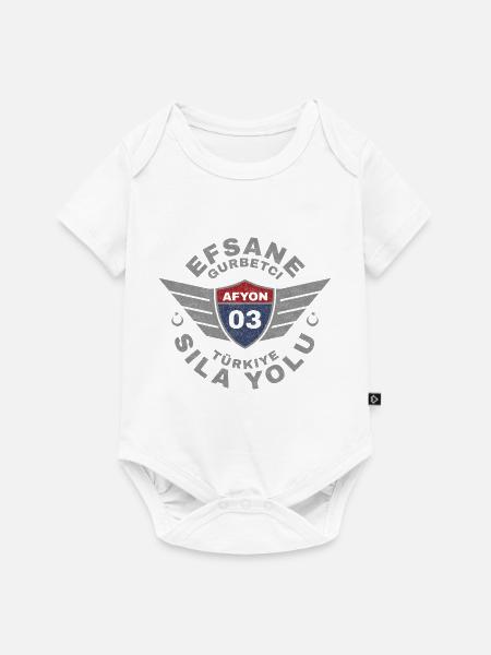Afyon - Baby Premium Kurzarmbody - Weiß