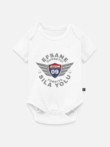 Aydın - Baby Premium Kurzarmbody - Weiß
