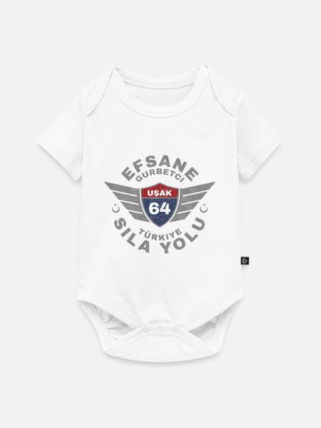 Uşak - Baby Premium Kurzarmbody - Weiß