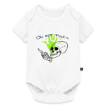 Do not touch totenkopf - Baby Premium Kurzarmbody - Weiß - Vorne
