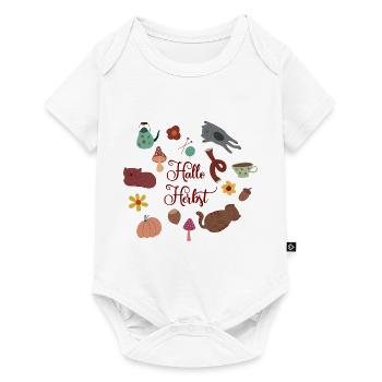Hallo Herbst - Baby Premium Kurzarmbody - Weiß - Vorne